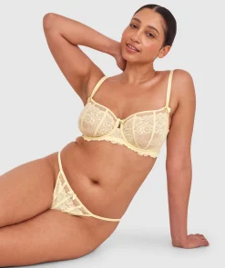 Bethany Underwire Bra-Light Yellow