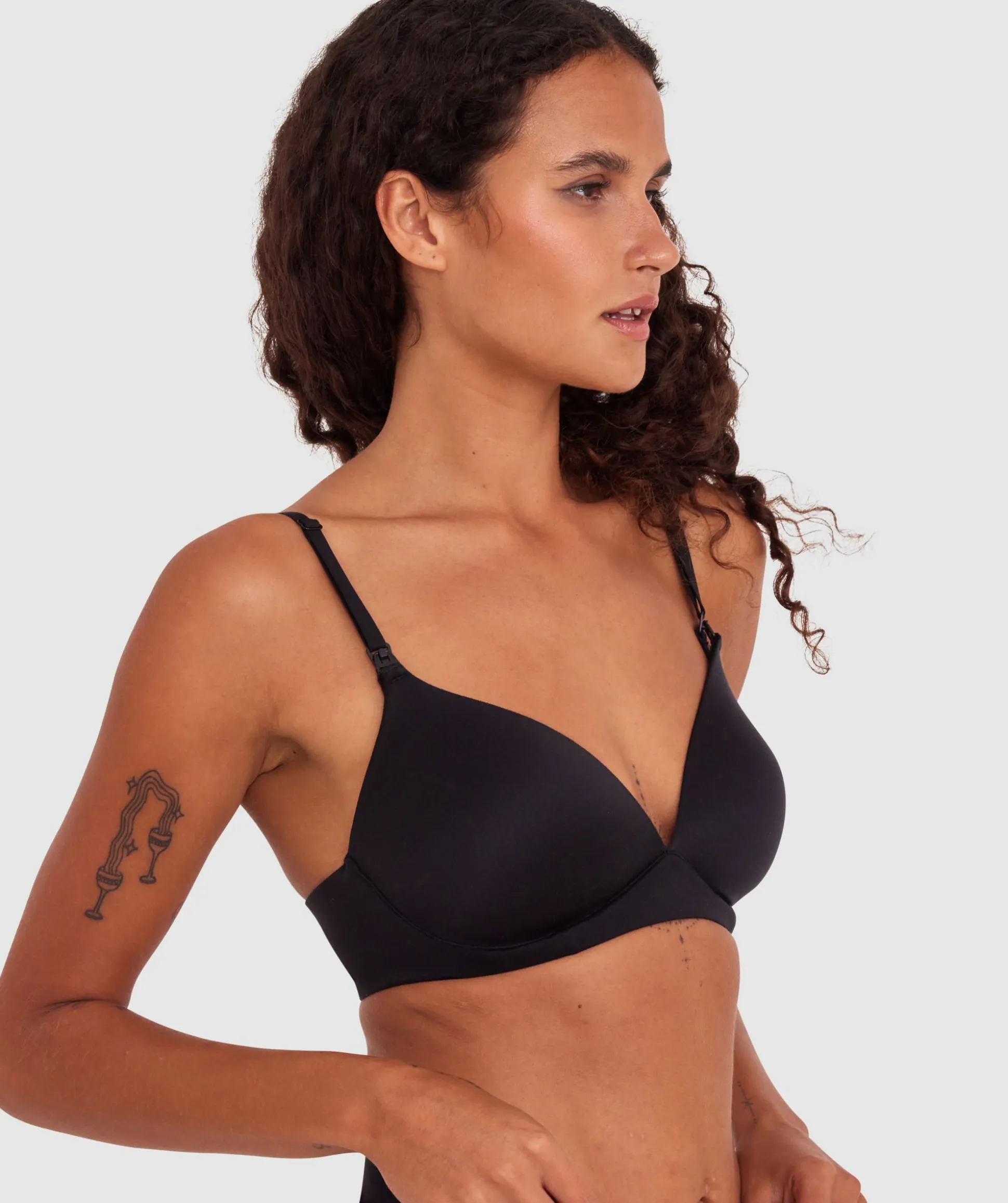 Body Bliss Contour Maternity Wirefree Bra - Black