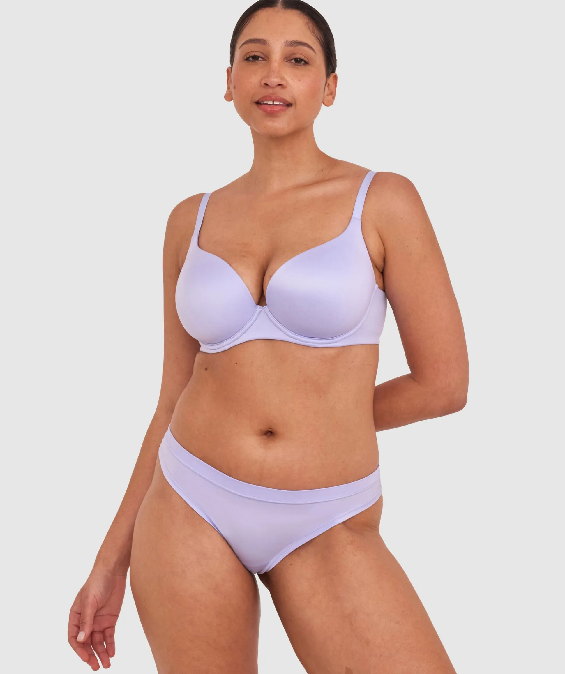 Body Bliss Contour Plunge Bra - Pale Blue