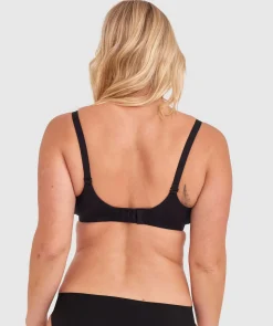 Body Bliss Full Cup Maternity Wirefree Bra - Black