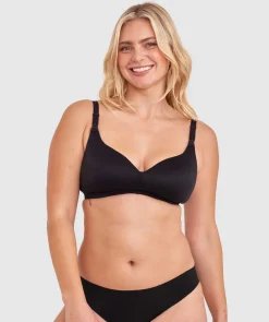 Body Bliss Full Cup Maternity Wirefree Bra - Black