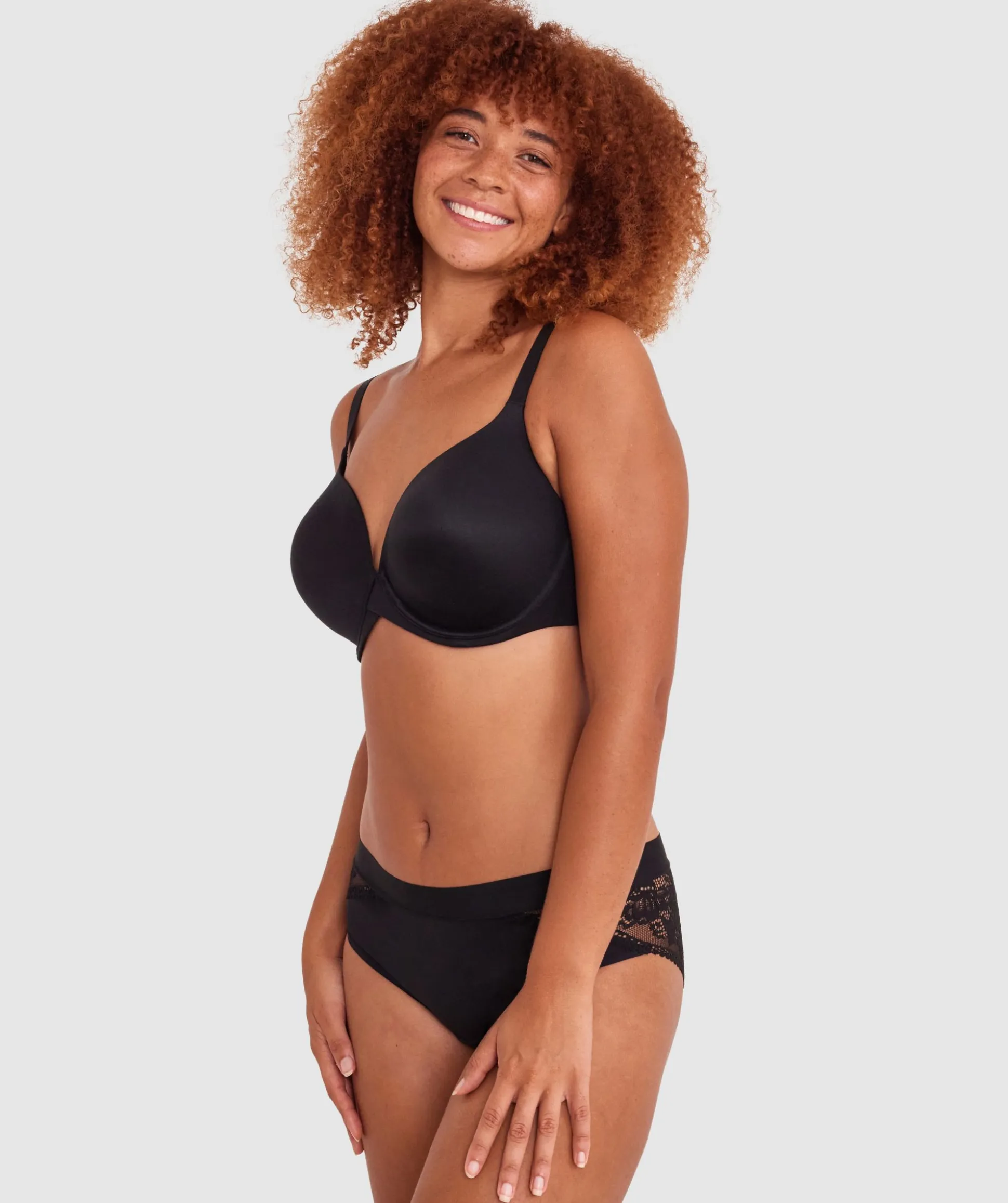 Body Bliss Full Cup Plunge Bra - Black