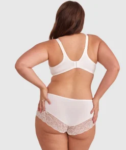 Body Bliss Full Lace Curvy Balconette Bra - Ivory