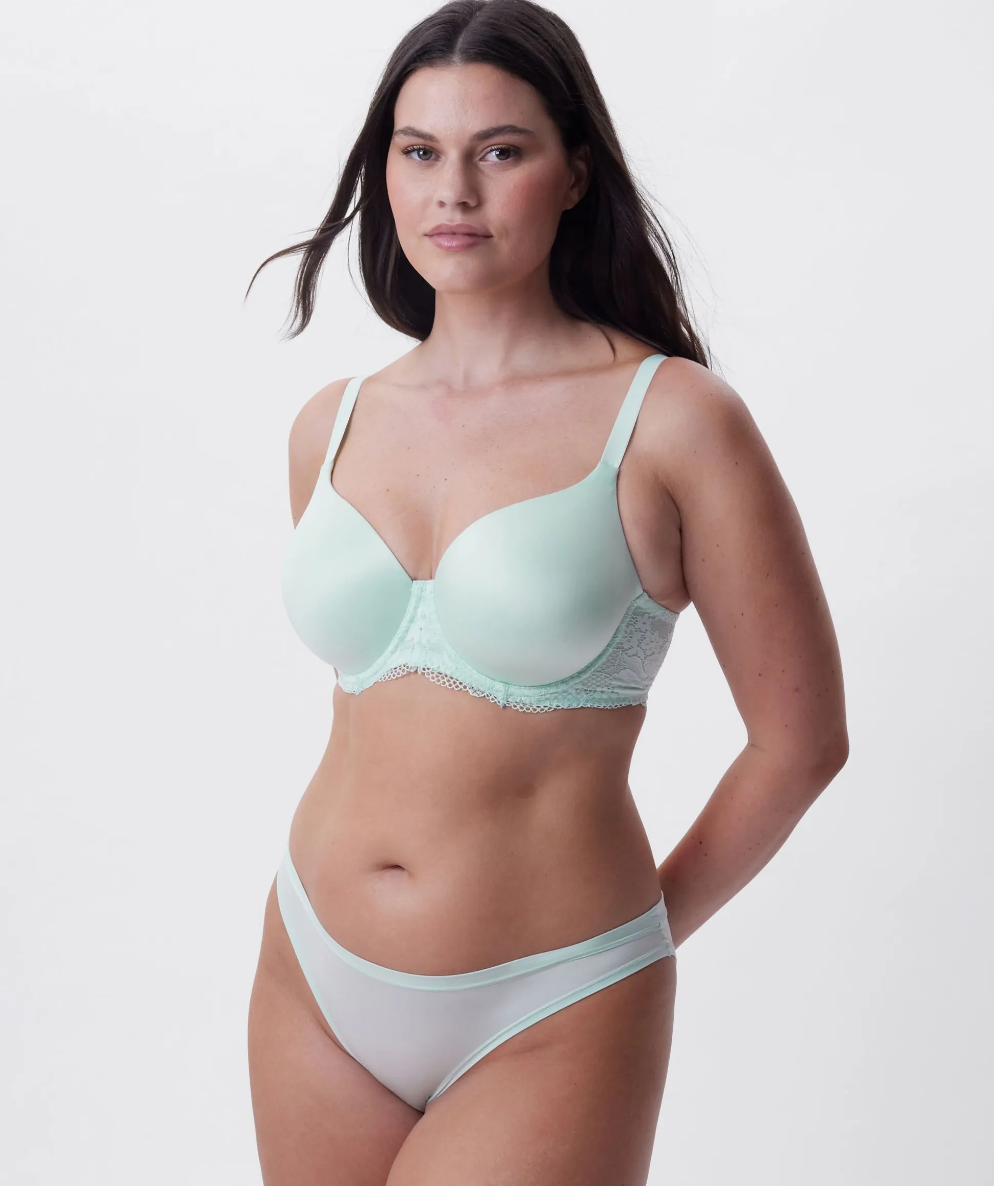 Body Bliss Lace Full Cup Bra - Mint Green