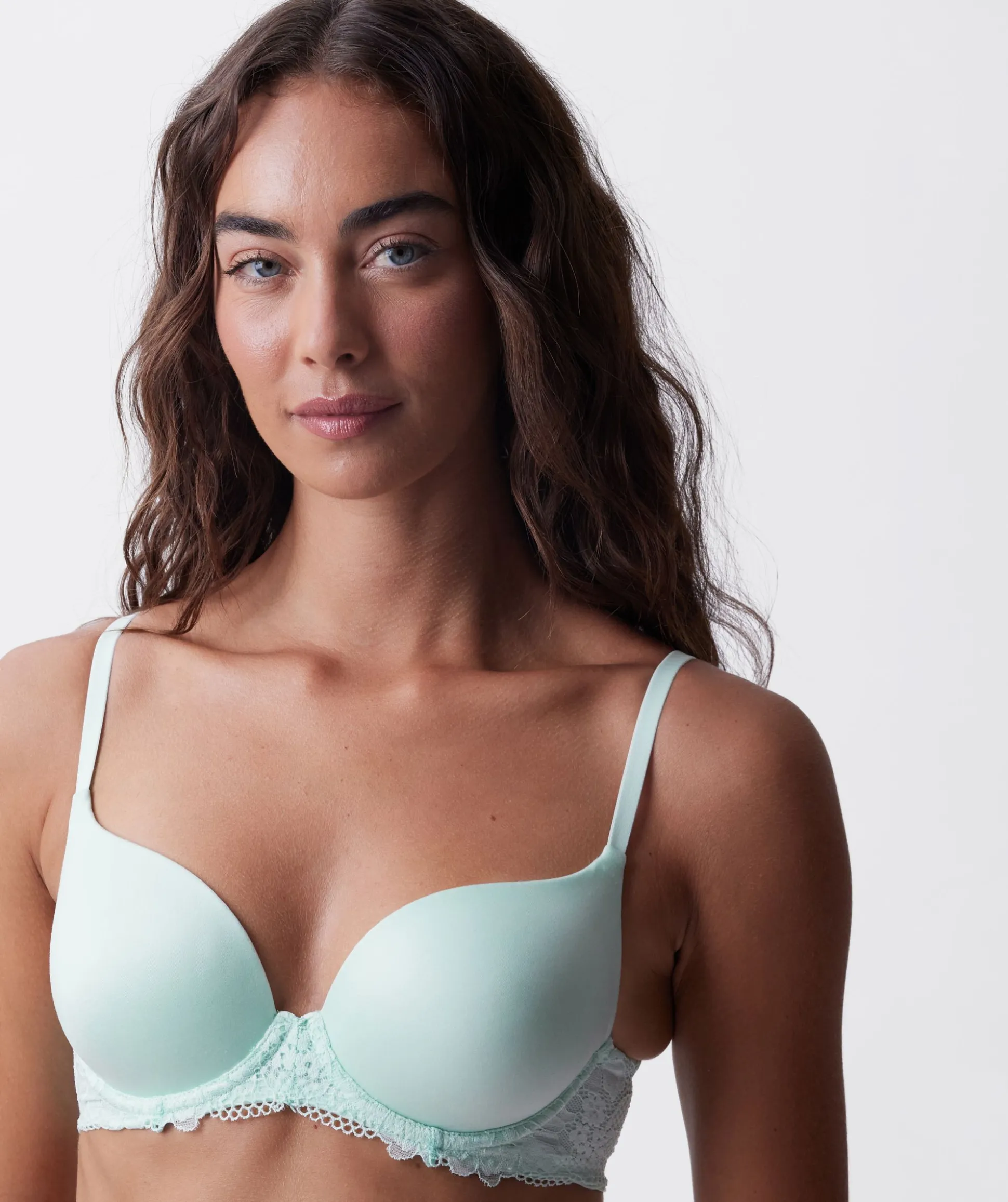 Body Bliss Lace Lightly Lined Bra - Mint Green