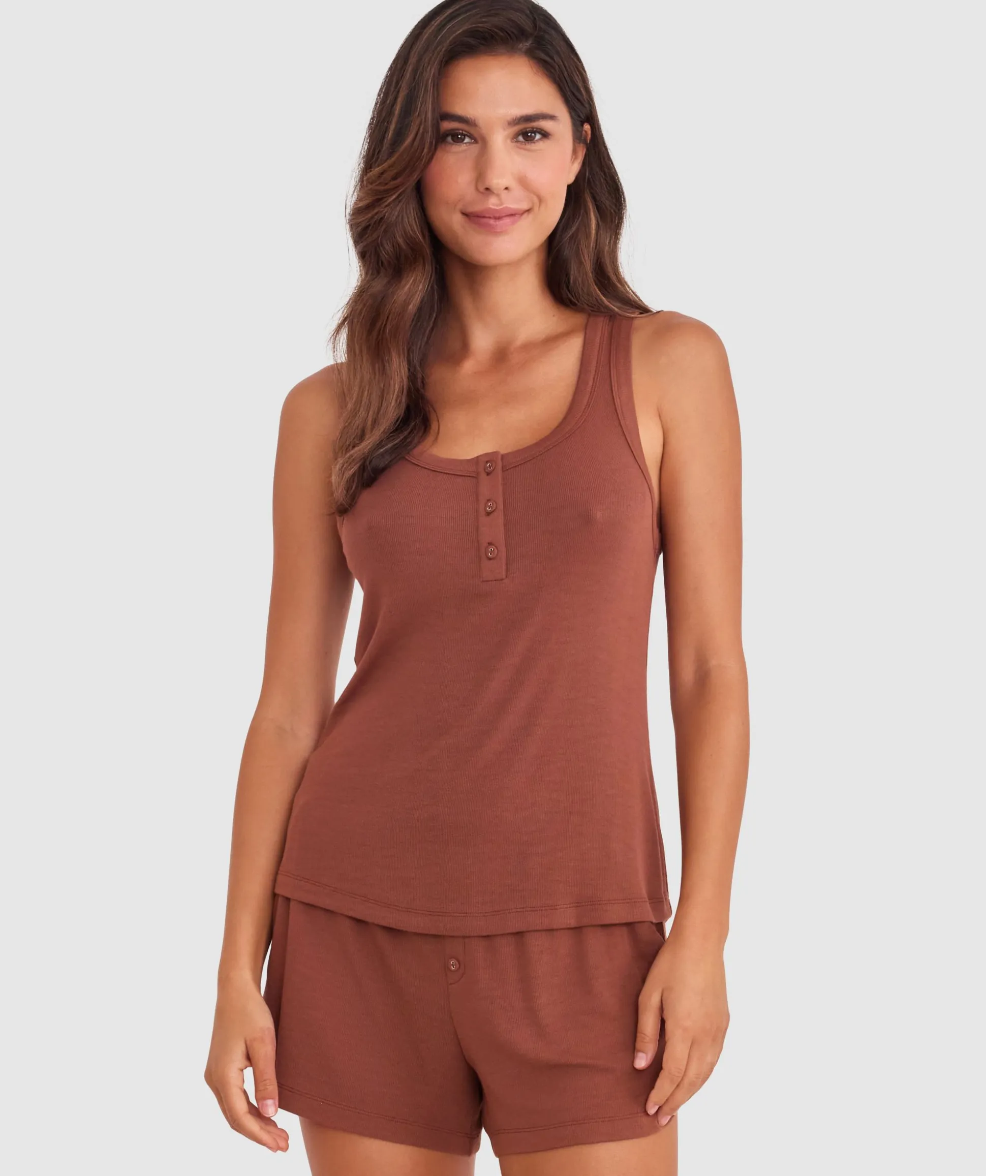 Body Bliss Lounge Cami - Brown