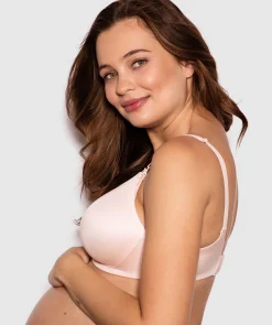 Body Bliss Maternity Wirefree Bra - Blush Pink