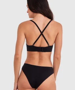 Body Bliss Wirefree Scoop Bra - Black