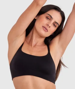 Body Bliss Wirefree Scoop Bra - Black