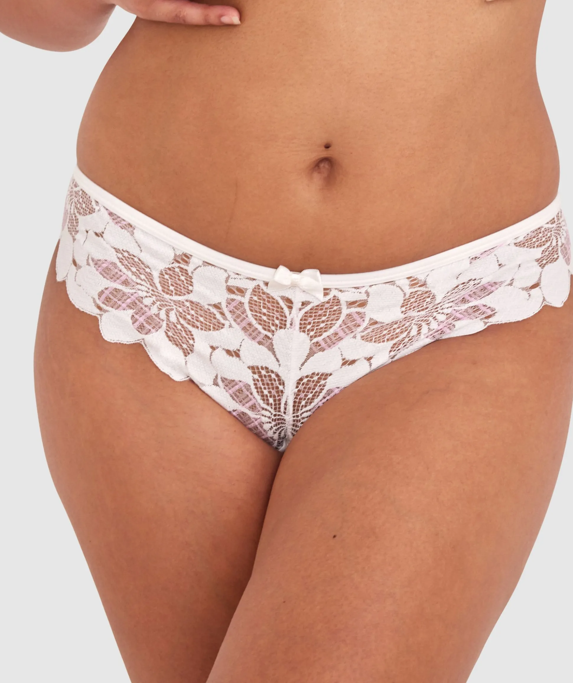 Brooklyn Brazilian Knicker - Ivory