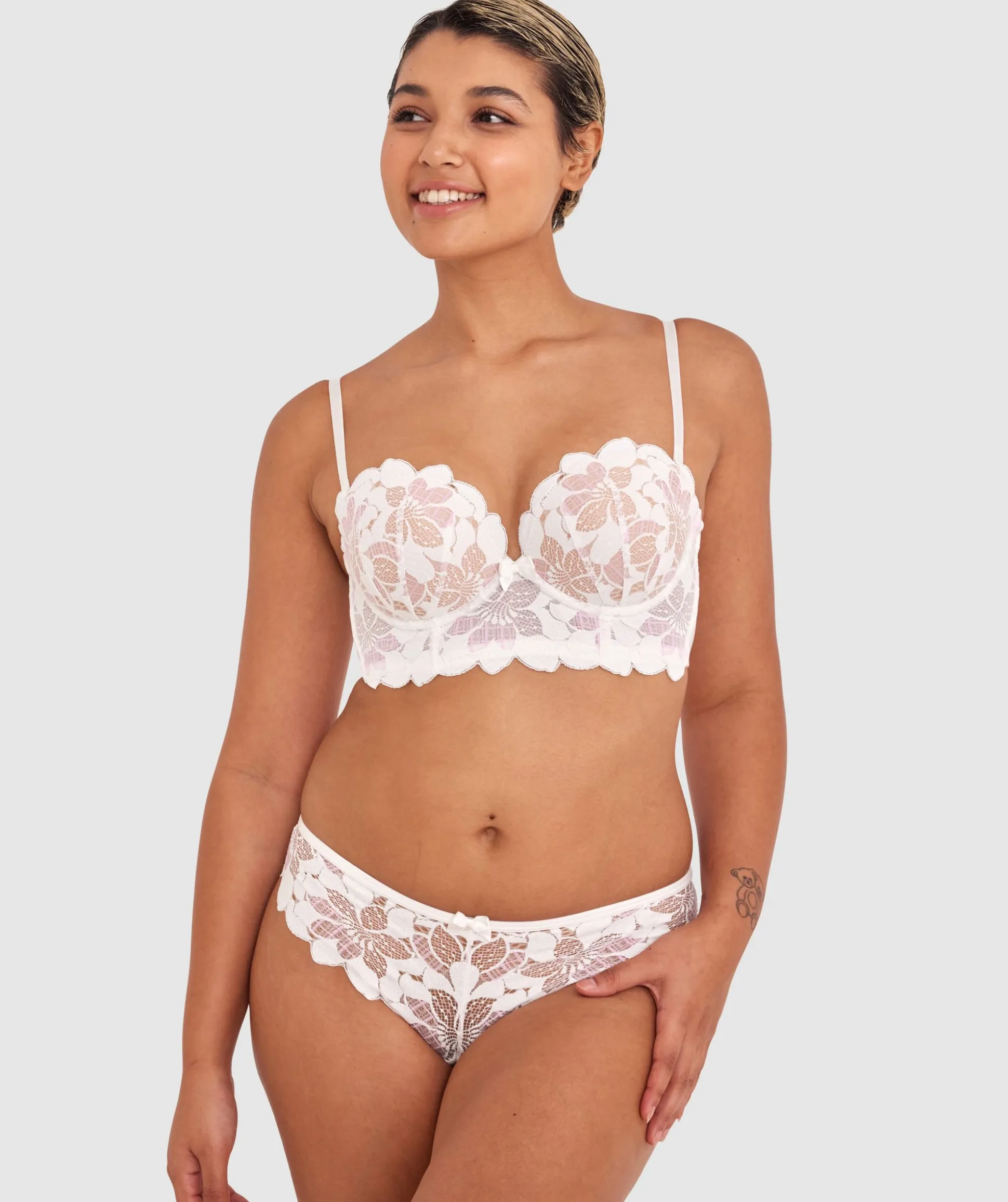 Brooklyn Brazilian Knicker - Ivory