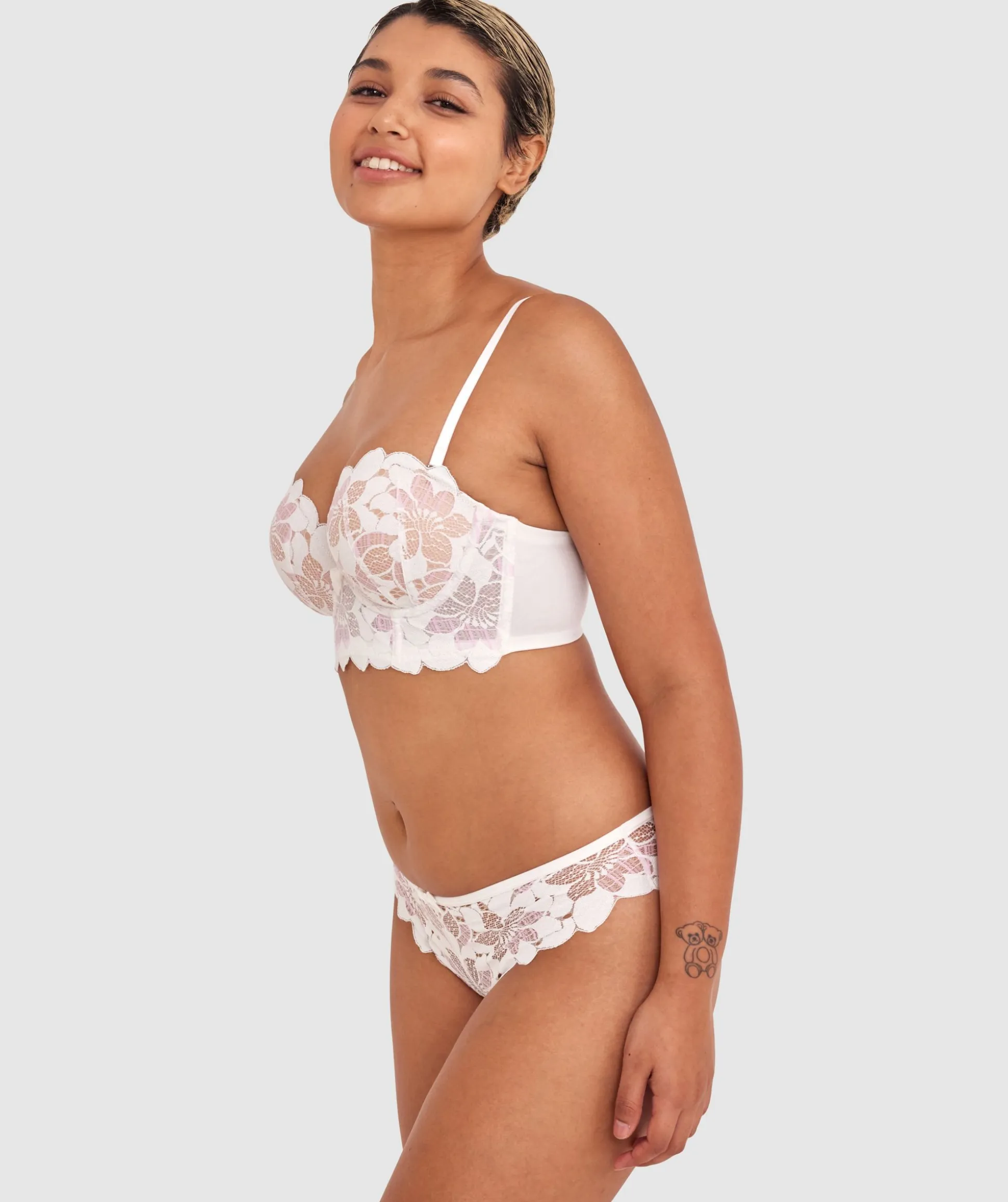 Brooklyn Brazilian Knicker - Ivory