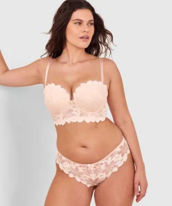 Brooklyn Push Up Strapless Bra - Oatmeal