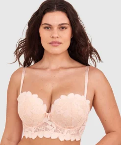 Brooklyn Push Up Strapless Bra - Oatmeal