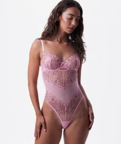 Chantalle Underwire Bodysuit Bra - Pink