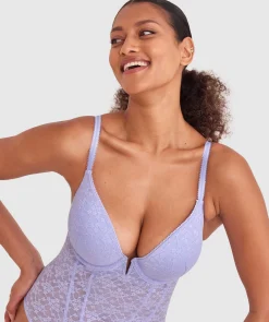 Charli Push Up Bodysuit - Light Blue
