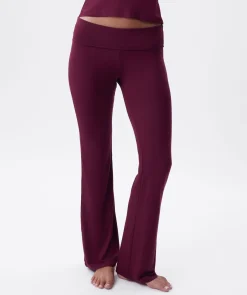 Chill Out Foldover Pant - Berry