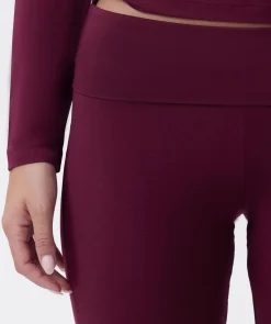 Chill Out Foldover Pant - Berry