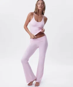 Chill Out Foldover Pant - Light Pink