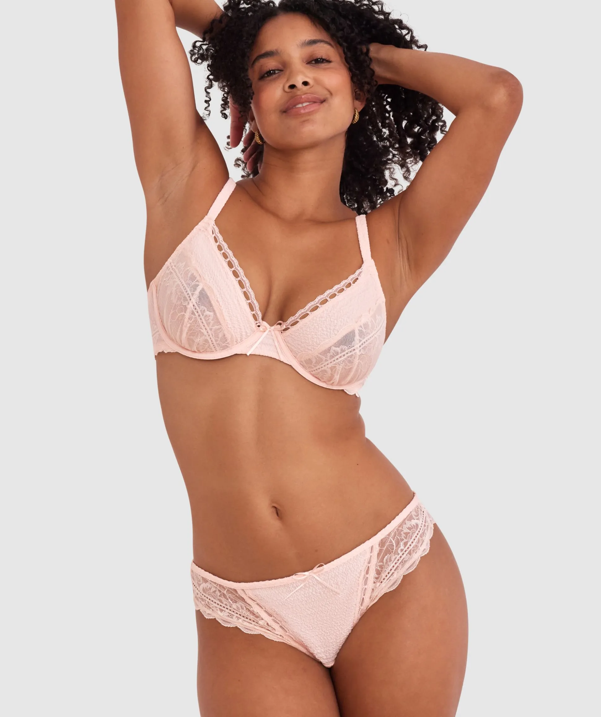 Chrissy Unlined Bra - Blush Pink