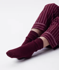 Chunky Rib Socks - Berry