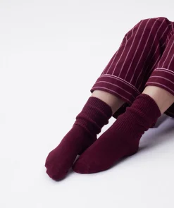 Chunky Rib Socks - Berry