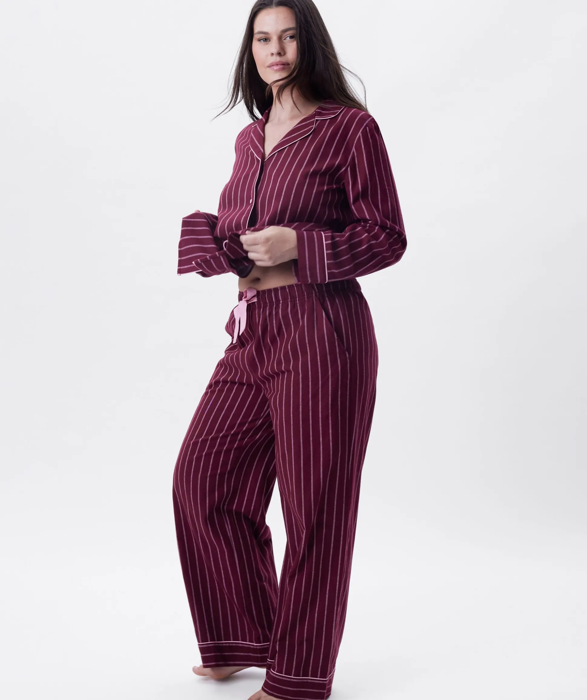 Claire Long Pant - Print Stripe