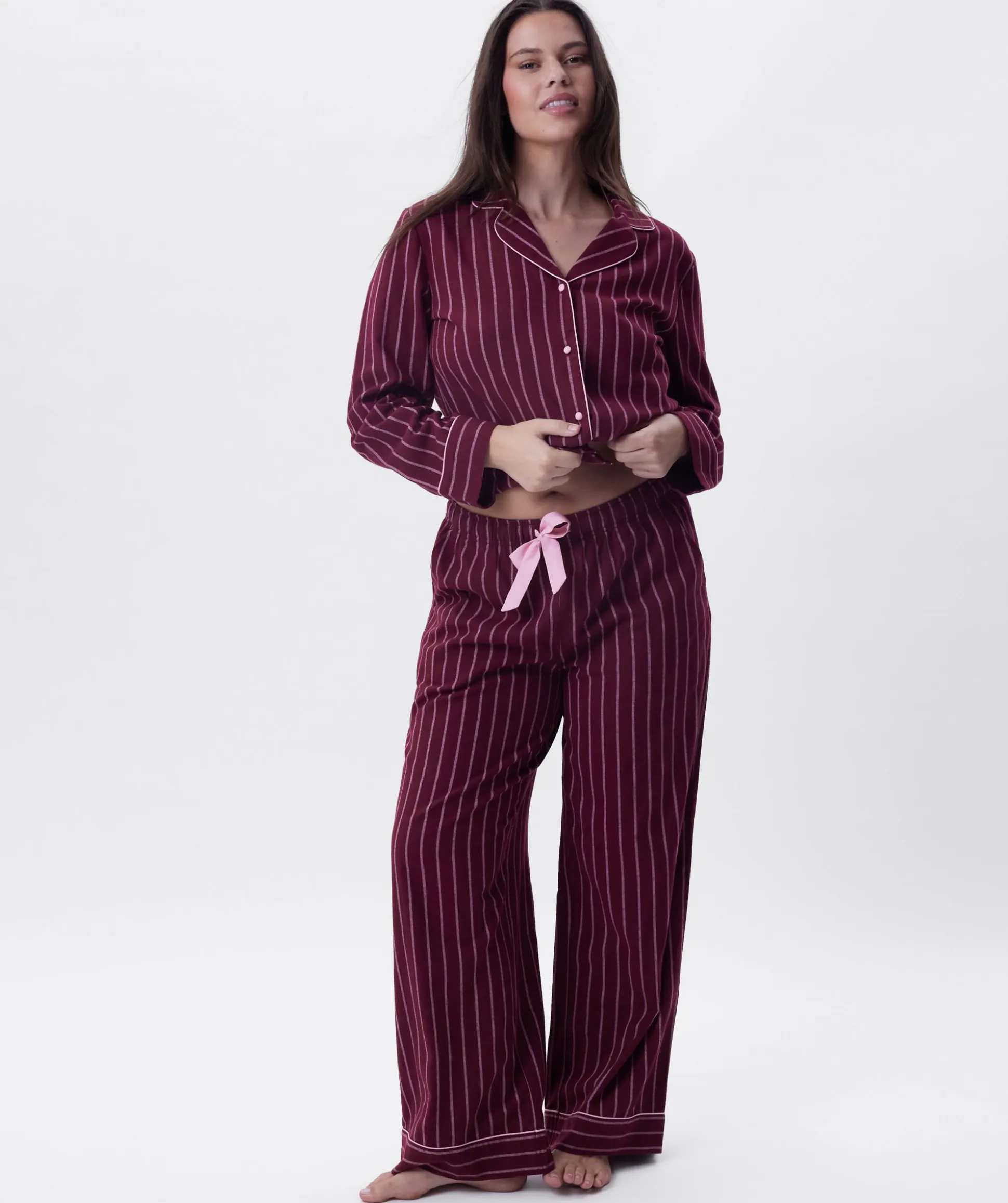 Claire Long Pant - Print Stripe