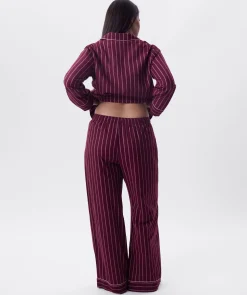 Claire Long Pant - Print Stripe