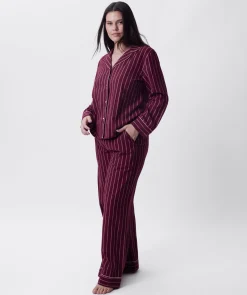 Claire Long Sleeve Top - Print Stripe