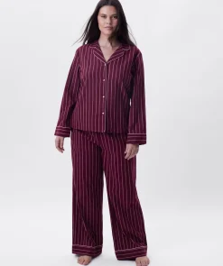Claire Long Sleeve Top - Print Stripe