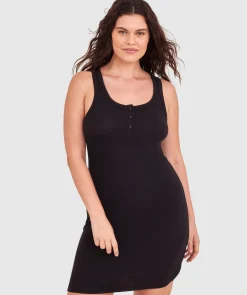 Comfy Rib Slip - Black