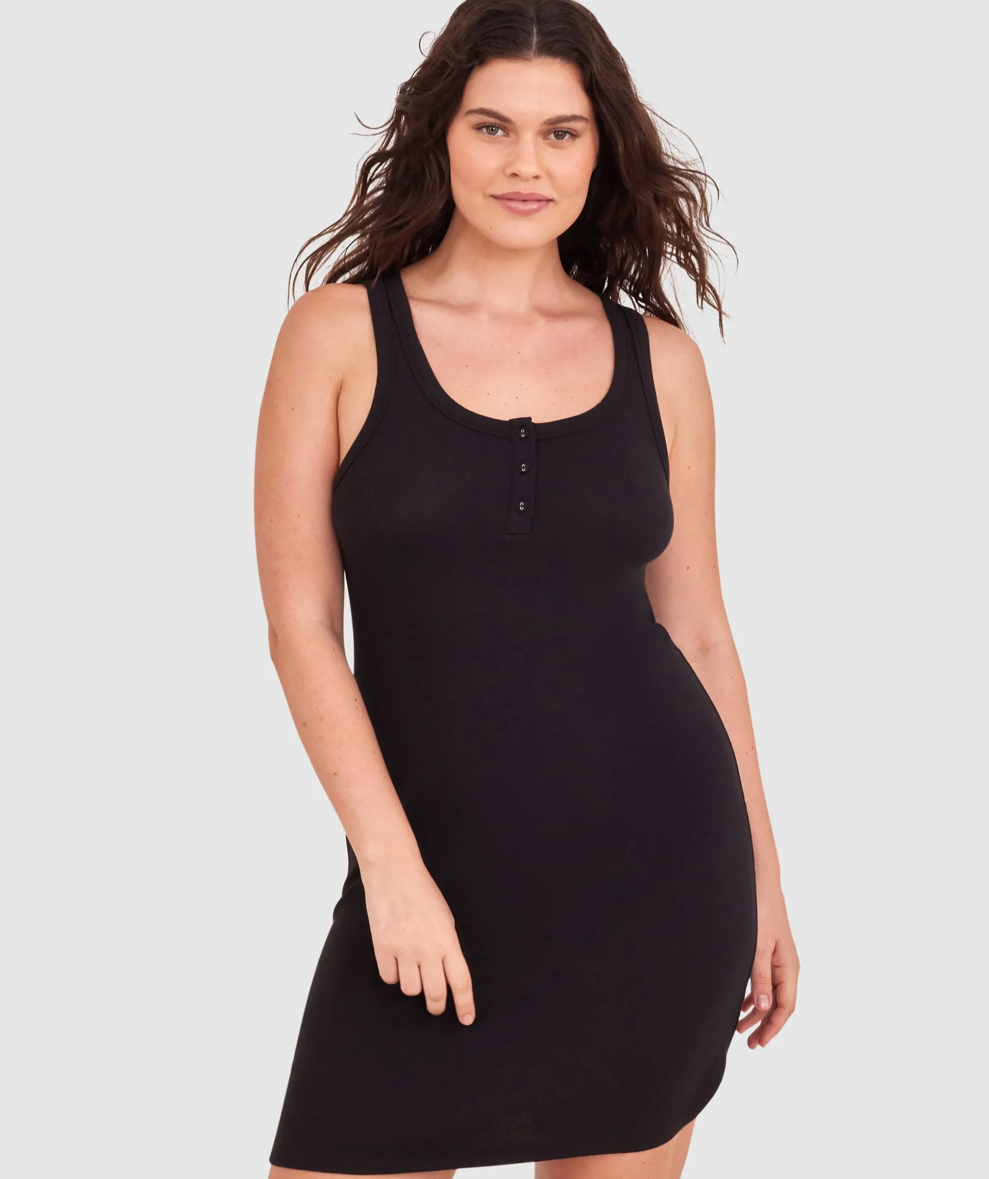 Comfy Rib Slip - Black