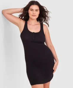 Comfy Rib Slip - Black