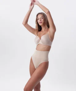 Cooling Seamfree High Waist V-String - Nude 2