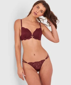 Daisy Lightly Lined Bra - Berry