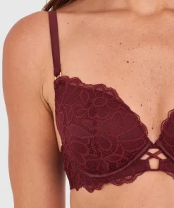 Daisy Lightly Lined Bra - Berry