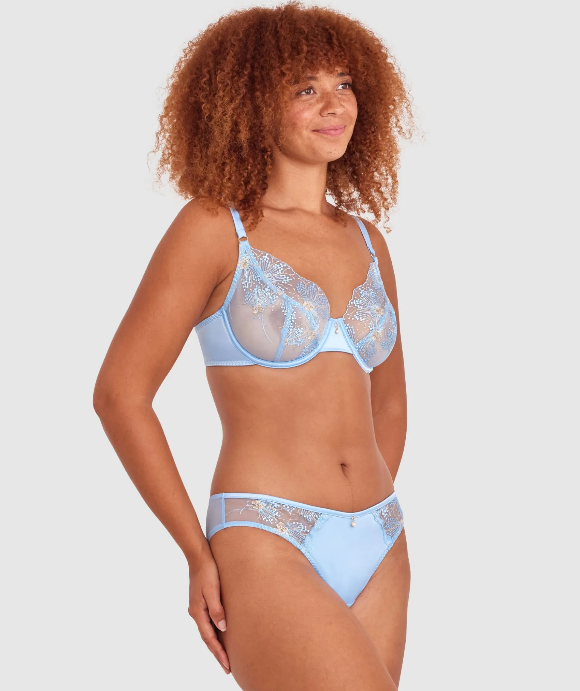 Dani Underwire Bra - Light Blue