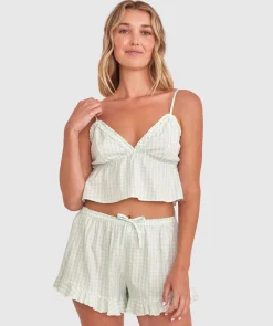 Dorothy Cami - Print Check/Light Green