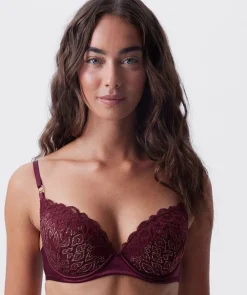 Edelweis Push Up Bra - Berry