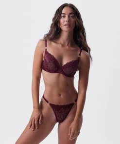 Edelweis Push Up Bra - Berry