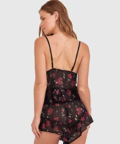 Elain Cami - Print Floral/Black