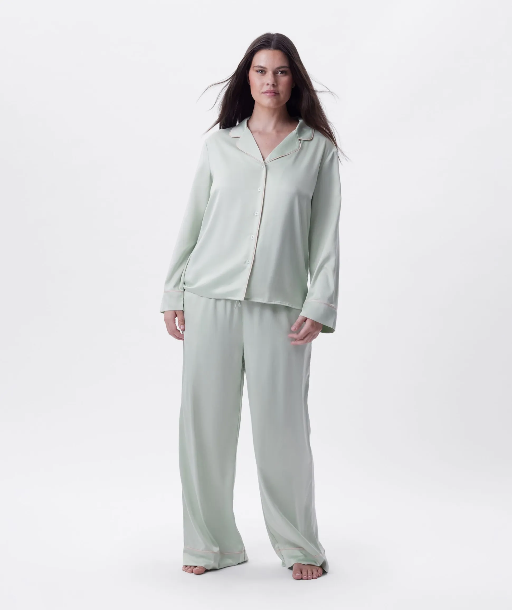 Elizabeth Long Sleeve Top - Light Green