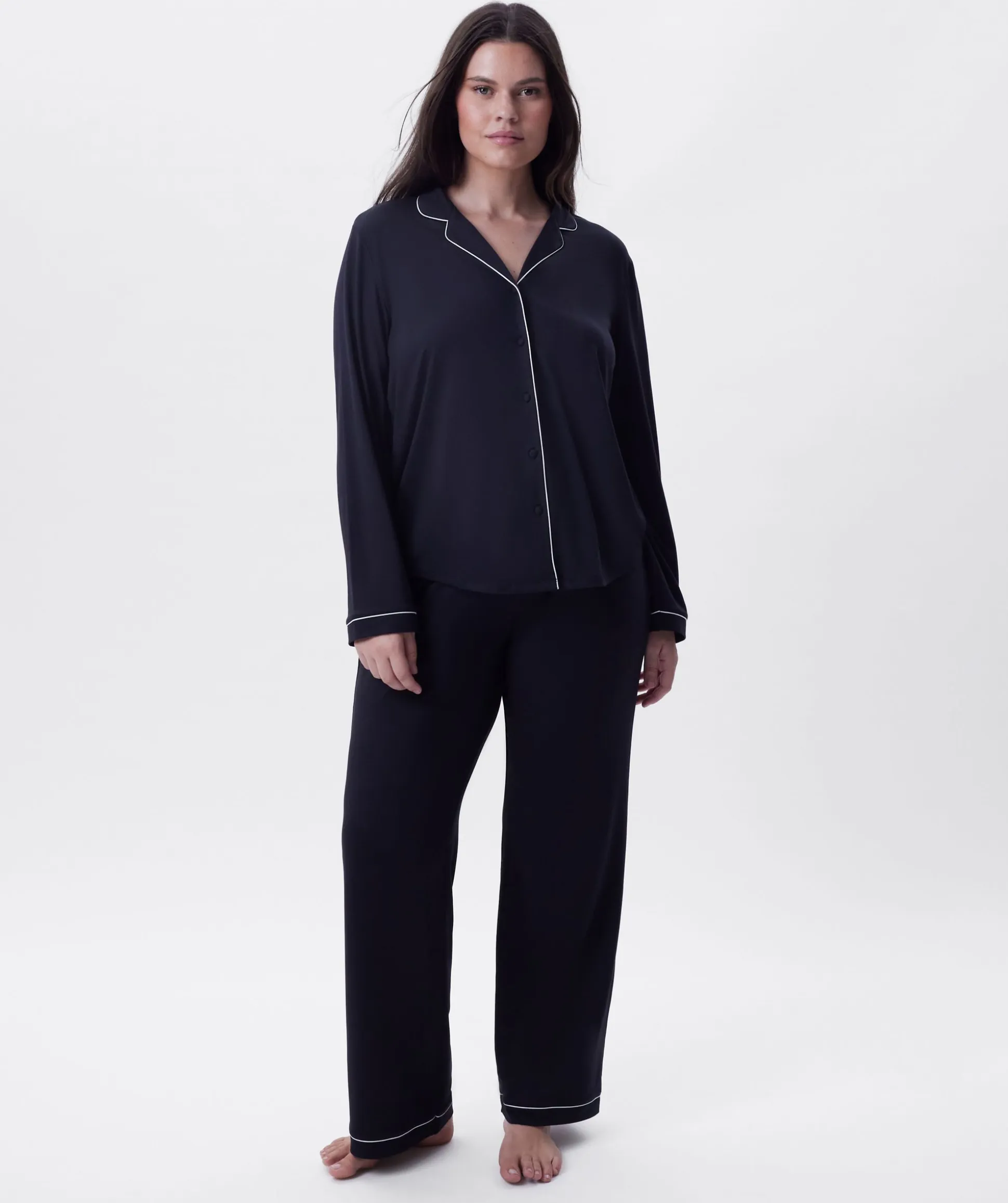 Emilia Long Sleeve Top - Black