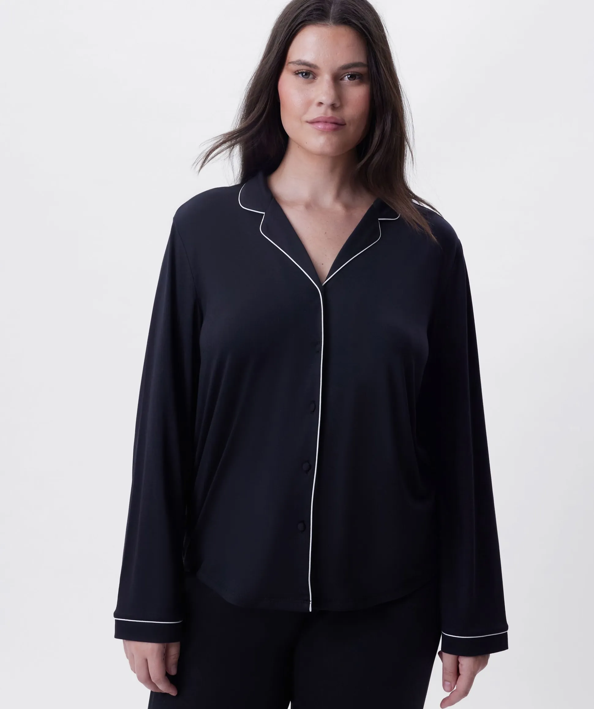 Emilia Long Sleeve Top - Black