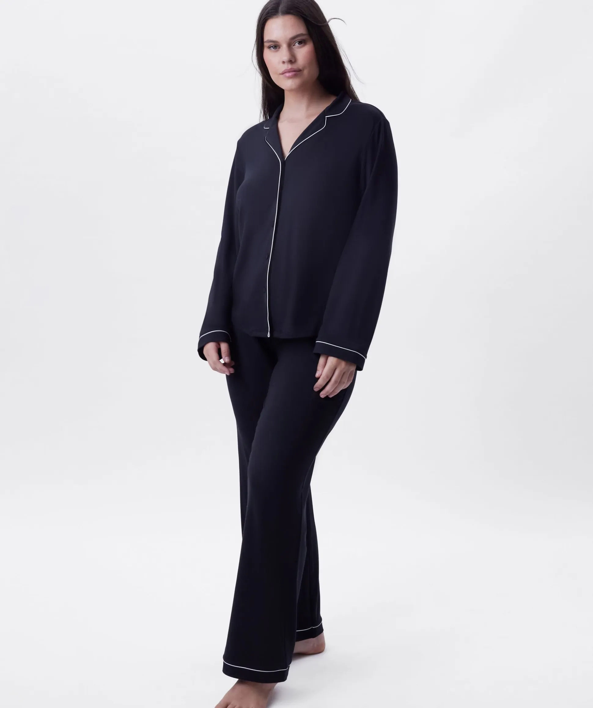 Emilia Long Sleeve Top - Black