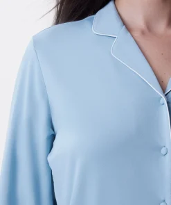Emilia Long Sleeve Top - Light Blue