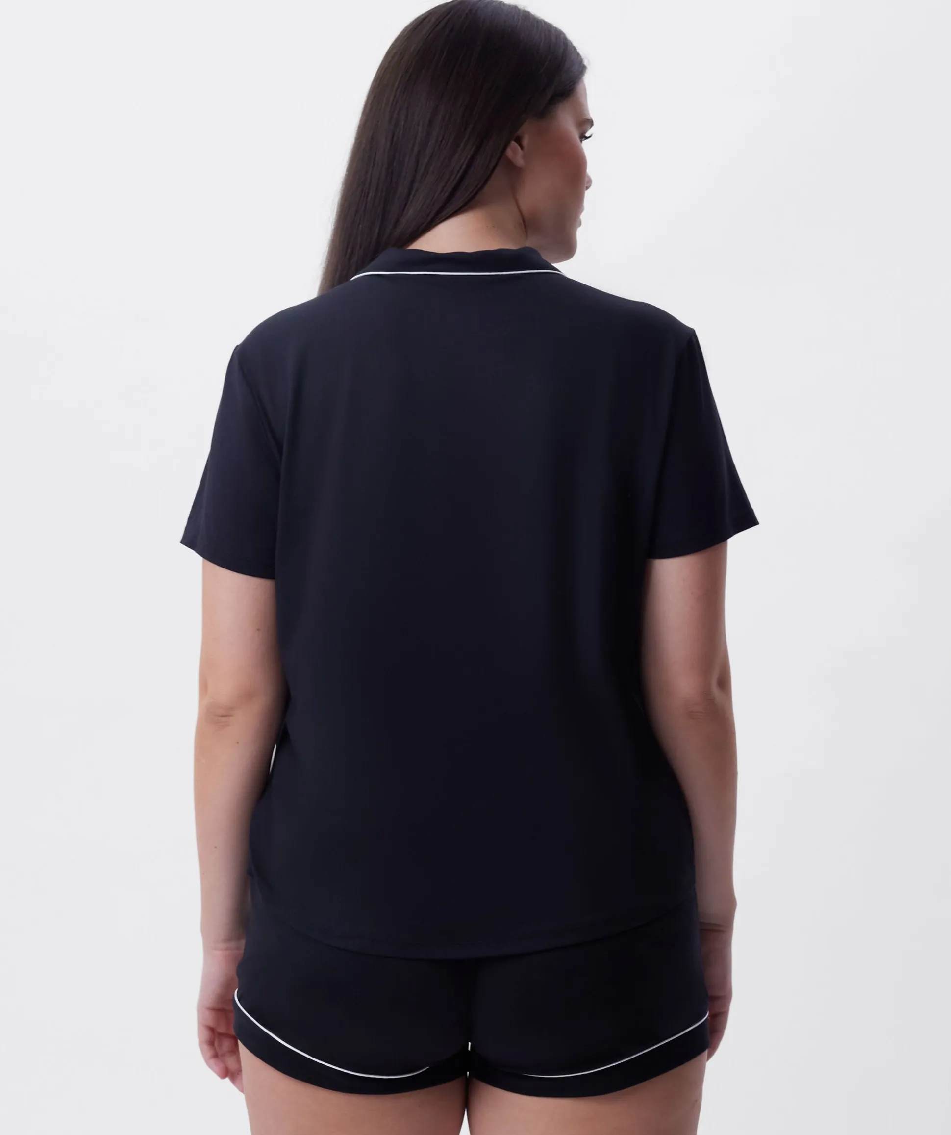 Emilia Short Sleeve Top - Black
