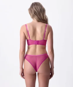 Enchanted Afternoon Delight High Leg Brazilian Knicker - Hot Pink