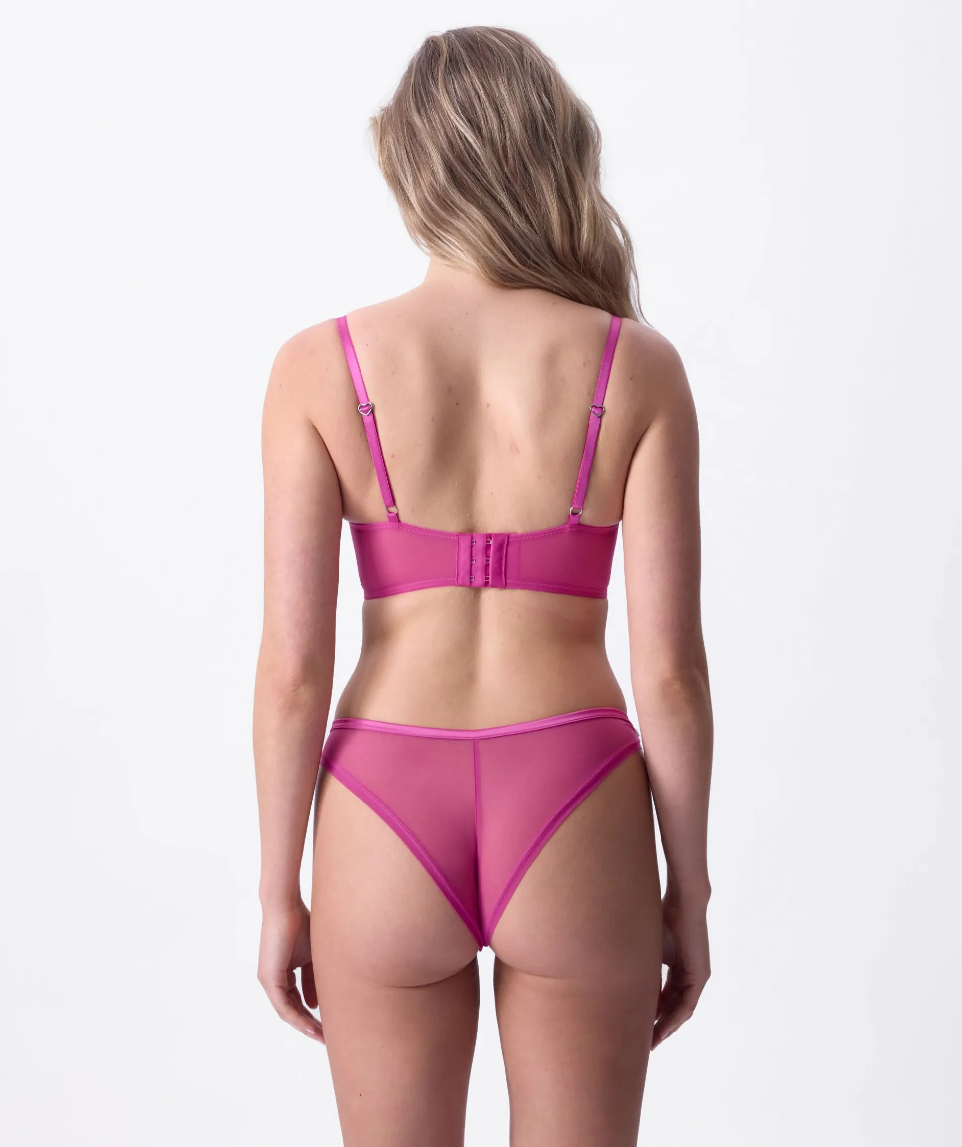 Enchanted Afternoon Delight High Leg Brazilian Knicker - Hot Pink